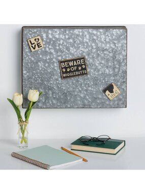 Dog Magnet Set Rustic Wooden Love Wigglebutts Pet Magnets